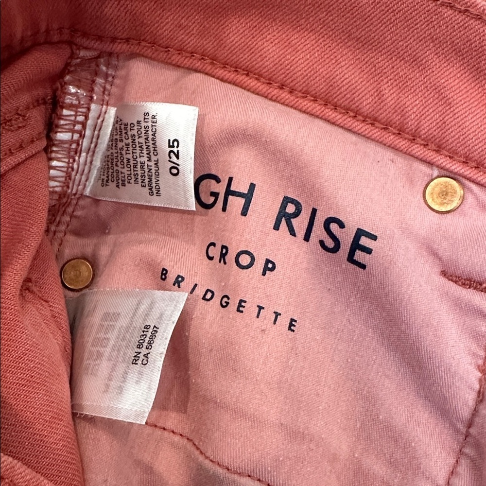 Lucky Brand High Rise Bridgette Crop Pants Size 0 - Picture 3 of 4